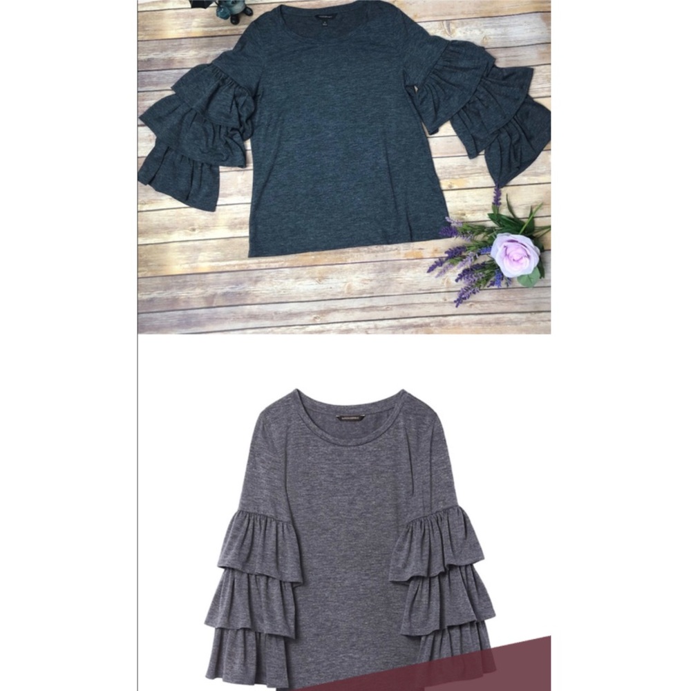 Ruffled Sleeve Banana Republic Blouse